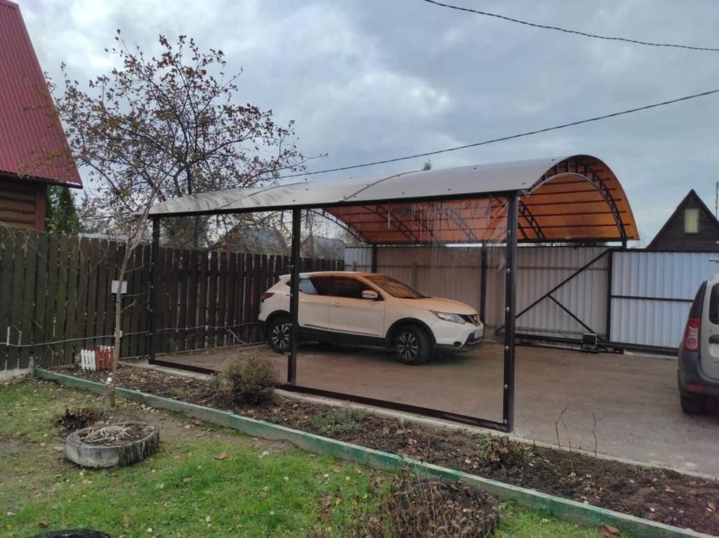 Прозрачные шторы ПВХ для навеса под автомобиль в посёлке Кардымово